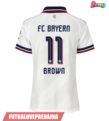 Lacne Ženy Futbalové dres Bayern Munich Nathaniel Brown #11 2026-27 Krátky Rukáv - Preč